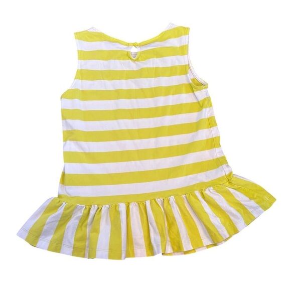 Gymboree Girls Size 8 Yellow Striped Sleeveless Dress Summer Casual - Picture 2 of 3